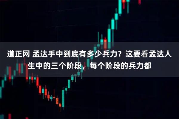 道正网 孟达手中到底有多少兵力？这要看孟达人生中的三个阶段，每个阶段的兵力都