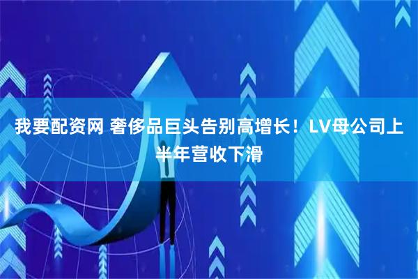我要配资网 奢侈品巨头告别高增长！LV母公司上半年营收下滑